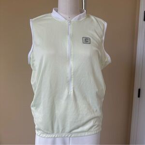 Women's Cannondale Cycling Sports Top Light Green Back Pockets USA Made Size XL
